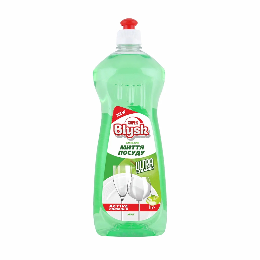 Засіб для миття посуду Super Blysk Apple, 1000мл